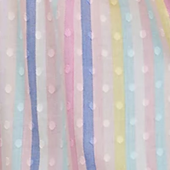 ❤️NWT VINTAGE TORRID TEE PASTEL STRIPES WHITE CLIP DOT BABYDOLL DOLMAN PLUS SIZE - Picture 2 of 9